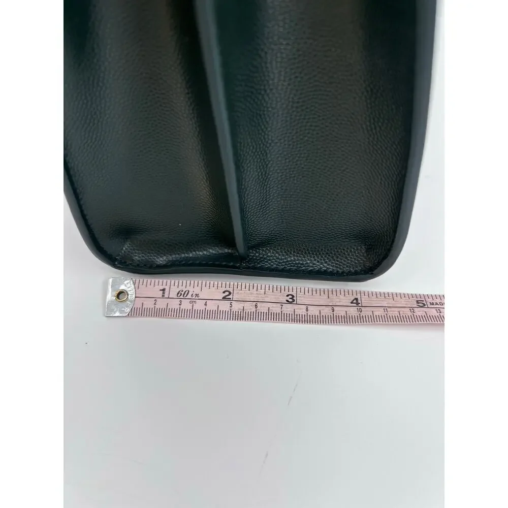 YSL Green Cassandra Leather Top Handle Crossbody Bag GHW Medium Authentic CoA - Picture 11 of 11